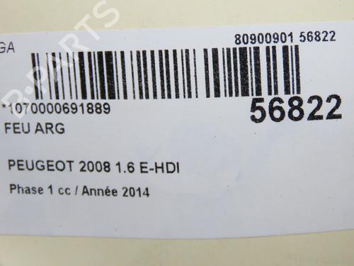 Used Left taillight Left taillight PEUGEOT 2008 I (CU_) 1.6 HDi (114 hp) 32432997 32432997