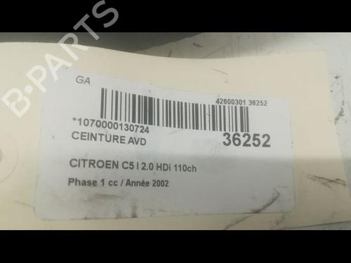 Front right seatbelt CITROËN C5 I (DC_) 2.0 HDi (DCRHZB, DCRHZE) | BP23175052I25 - Image 5