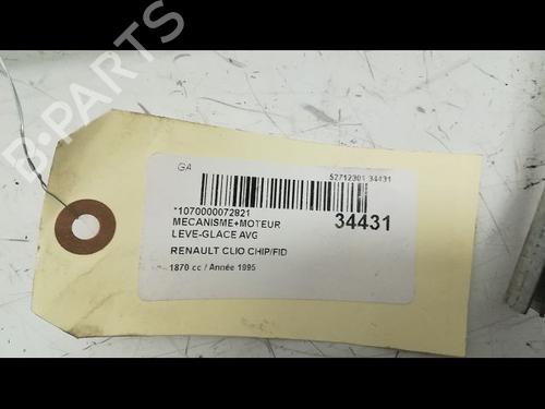 Used Front left window mechanism Front left window mechanism RENAULT CLIO I (B/C57_, 5/357_) 1.9 D (B/C/S576, B/C/S57L) (64 hp) 14879115 14879115