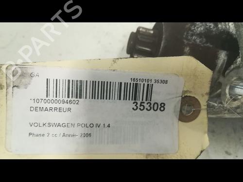Used Starter VW POLO IV (9N_, 9A_) 1.4 TDI (80 hp) 9596978