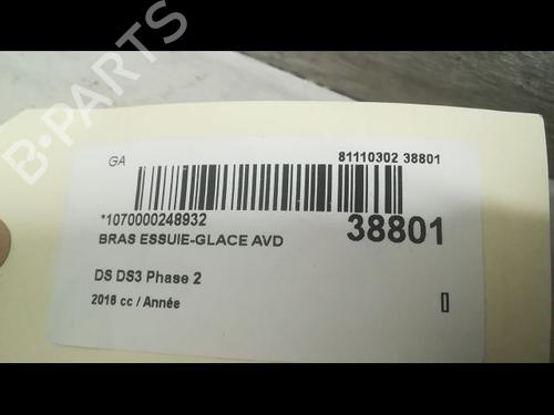 Vindspejlsviskerarm DS DS 3 (SA_) 1.2 THP 110 / PureTech 110 (SAHNPS, SAHNZ6, SAHNZT) (110 hp) 14881141