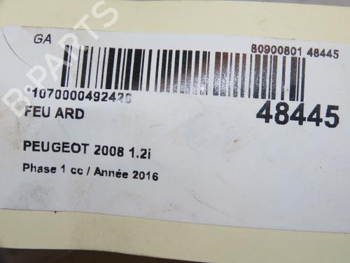 Used Right taillight PEUGEOT 2008 I (CU_) 1.2 THP 110 / PureTech 110 (110 hp) 16781487