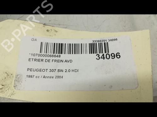 Right front brake caliper PEUGEOT 307 SW (3H) 2.0 HDi 135 | BP23173894M104 