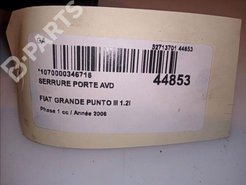 Front right lock FIAT GRANDE PUNTO (199_) 1.2 | BP11102785C97 