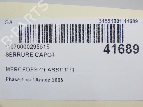 hood-lock-mercedes-benz-e-class-w211-2002-2003-2004-2005-2006-2007-2008-2009-23175441 main image