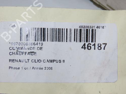 Used Climate control RENAULT CLIO II (BB_, CB_) 1.5 dCi (B/CB3M) (64 hp) 11771037