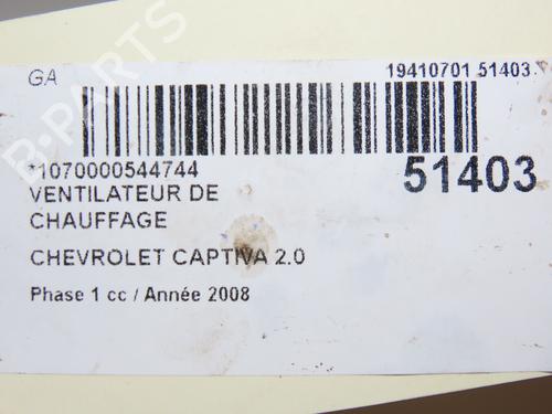 Heater blower motor CHEVROLET CAPTIVA (C100, C140) 2.0 D 4WD | BP28829338M62