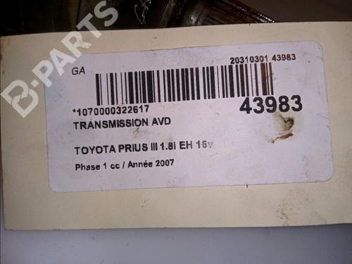 Right front driveshaft TOYOTA PRIUS Liftback (_W2_) 1.5 Hybrid (NHW20_, NHW20R) | BP11099827M39 
