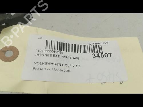 Used Front left exterior door handle VW GOLF V (1K1) 1.9 TDI (105 hp) 9596759