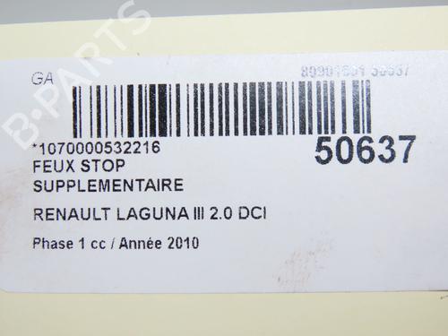 Third brake light RENAULT LAGUNA III (BT0/1) 2.0 dCi (BT07, BT0J, BT14, BT1A, BT1S) | BP19701592L11 
