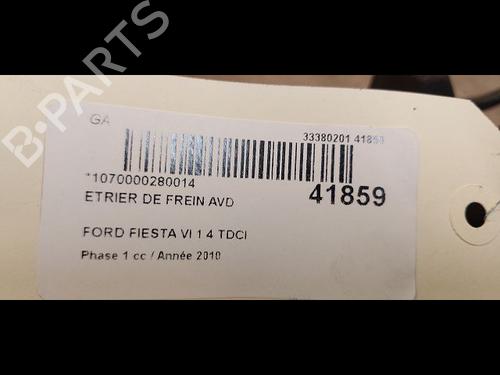 Used Right front brake caliper FORD FIESTA VI (CB1, CCN) 1.4 TDCi (68 hp) 14877527