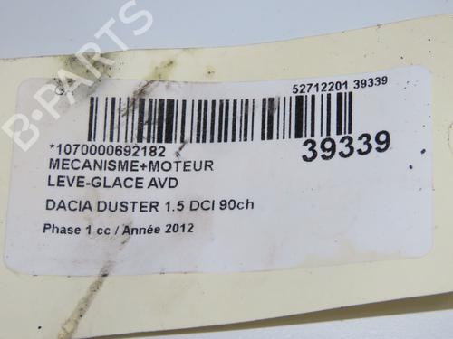 Front right window mechanism DACIA DUSTER (HS_) 1.5 dCi (HSAJ) | BP33477558C23  - Image 5