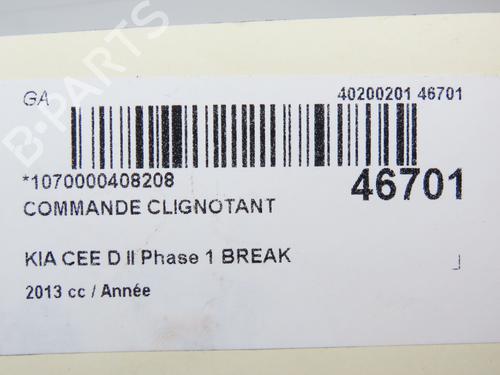 Steering column stalk KIA CEE'D Sportswagon (JD) 1.6 CRDi 128 | BP19170702I23 