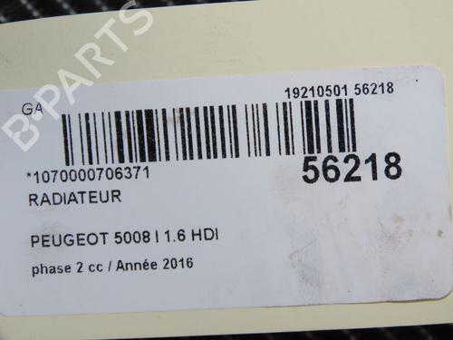 Used Water radiator Water radiator PEUGEOT 5008 (0U_, 0E_) 1.6 BlueHDi 120 (120 hp) 36493490 36493490