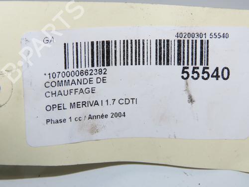 Climate control OPEL MERIVA A MPV (X03) 1.7 CDTI (E75) | BP31120475I5 - Image 6