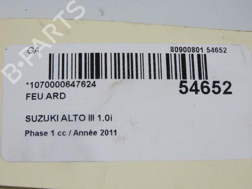 Højre baglygte SUZUKI ALTO VII (GF, HA25_, HA35_) 1.0 (AMF310, GFC31S) (68 hp) 31242605