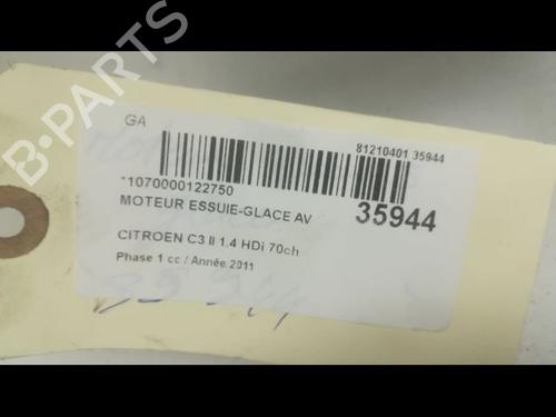 Used Front wiper motor CITROËN C3 II (SC_) 1.4 HDi 70 (SC8HZC, SC8HR0, SC8HP4) (68 hp) 9598532