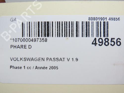 Right headlight VW PASSAT B6 (3C2) 1.9 TDI | BP28969404C29 - Image 6