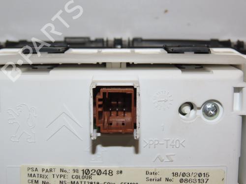 Used Instrument cluster Instrument cluster PEUGEOT 2008 I (CU_) 1.2 THP 110 / PureTech 110 (110 hp) 19638938 19638938