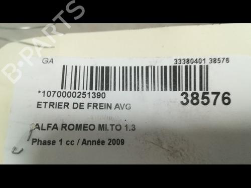 Used Left front brake caliper Left front brake caliper ALFA ROMEO MITO (955_) 1.3 MultiJet (955AXH1B, 955AXT1A) (90 hp) 14878240 14878240