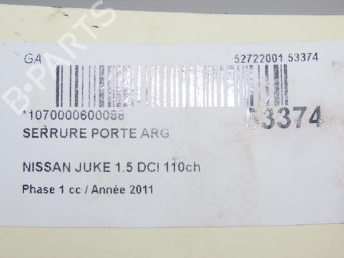 Rear left lock NISSAN JUKE (F15) 1.5 dCi | BP28831997C100 