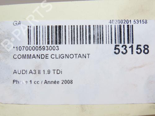 Steering column stalk AUDI A3 (8P1) 1.9 TDI | BP26404359I23