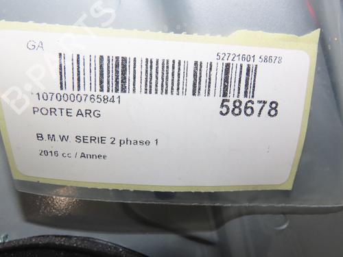 Used Left rear door Left rear door BMW 2 Gran Tourer (F46) 216 d (116 hp) 40437965 40437965