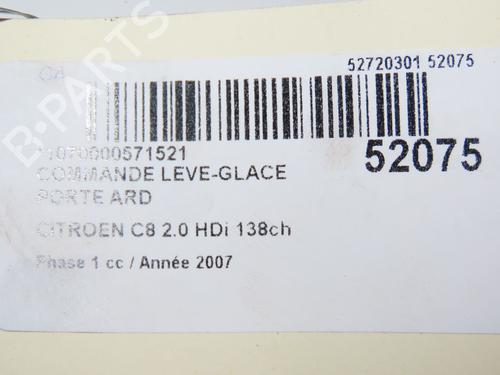 Right rear window switch CITROËN C8 (EA_, EB_) 2.0 HDi 135 | BP22811364I28 - Image 5