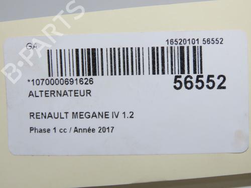 Alternator RENAULT MEGANE IV Hatchback (B9A/M/N_) 1.2 TCe 100 (B9MS) | BP33561766M7 - Image 9