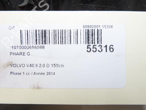 Used Left headlight Left headlight 39157354 39157354