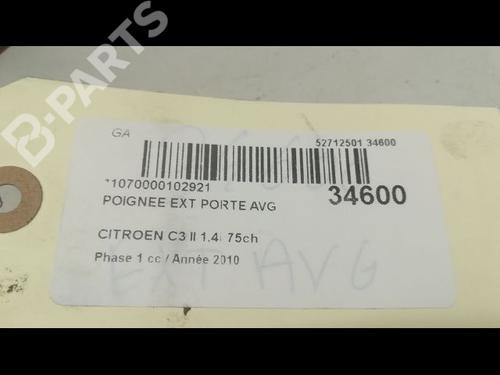 Front left exterior door handle CITROËN C3 II (SC_) 1.4 | BP9597345C128 