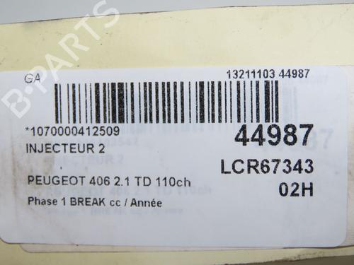 Inyector Inyector PEUGEOT 406 Break (8E/F) 2.1 TD 12V (109 hp) 33711591 33711591