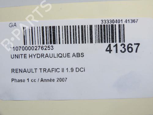 ABS pump RENAULT TRAFIC II Van (FL) 1.9 dCi 100 (FL0C, FL0K, FL0B) | BP33711631M43 - Image 7