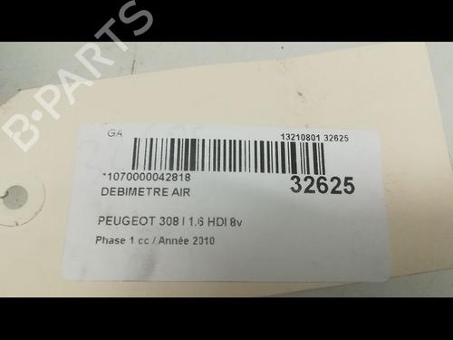 Used Mass air flow sensor Mass air flow sensor PEUGEOT 308 I (4A_, 4C_) 1.6 HDi (92 hp) 9605533 9605533