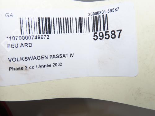 Right taillight VW PASSAT B5.5 (3B3) 1.9 TDI | BP38341709C35 - Image 5