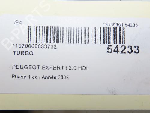 Used Turbocharger/Supercharger PEUGEOT EXPERT Van (222) 2.0 HDI (94 hp) 30447488