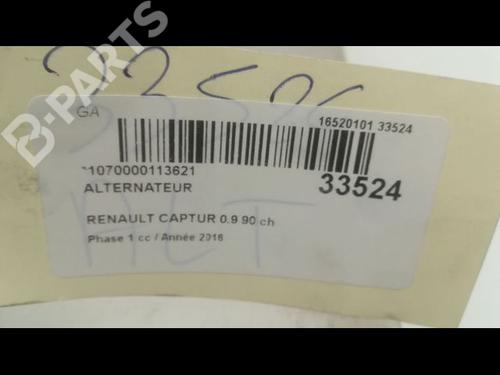 Alternator RENAULT CAPTUR I (J5_, H5_) 0.9 TCe 90 | BP9597907M7 