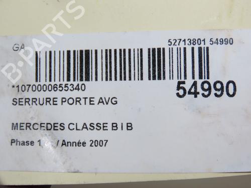Used Front left lock MERCEDES-BENZ B-CLASS Sports Tourer (W245) B 180 CDI (245.207) (109 hp) 30824929