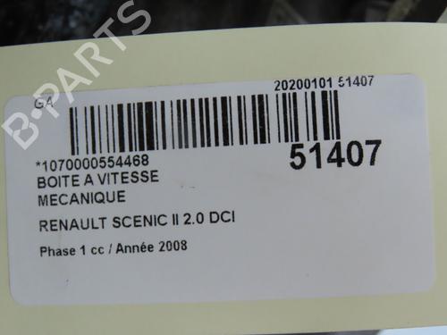 Gearbox RENAULT SCÉNIC II (JM0/1_) 2.0 dCi (JM1K) | BP28967272M3