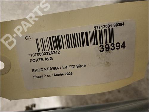 Left front door SKODA FABIA I (6Y2) 1.4 TDI | BP9607120C2 
