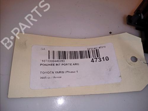 Used Rear left interior door handle TOYOTA YARIS (_P1_) 1.3 (SCP12_, SCP13_, SCP12R, SCP13R) (87 hp) 13030989