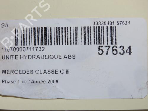 Used ABS pump ABS pump MERCEDES-BENZ C-CLASS (W204) C 220 CDI (204.008) (170 hp) 39937966 39937966