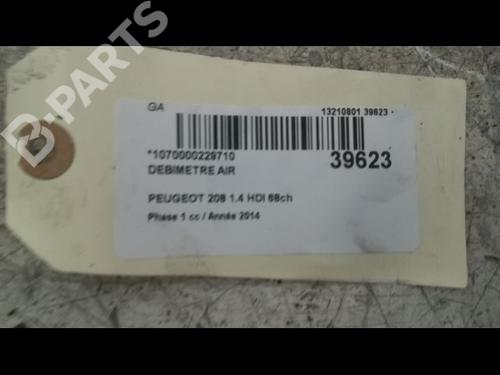 Mass air flow sensor PEUGEOT 208 I (CA_, CC_) 1.4 HDi | BP9607641M95 