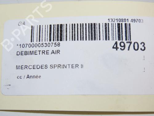 Used Mass air flow sensor MERCEDES-BENZ SPRINTER 4-t Van (B907, B910) 414 CDI RWD (907.643, 907.645, 907.647) (143 hp) 29150933