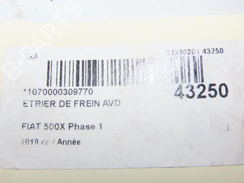 Right front brake caliper FIAT 500X (334_) 1.3 (334.AXR11) | BP29441695M104 