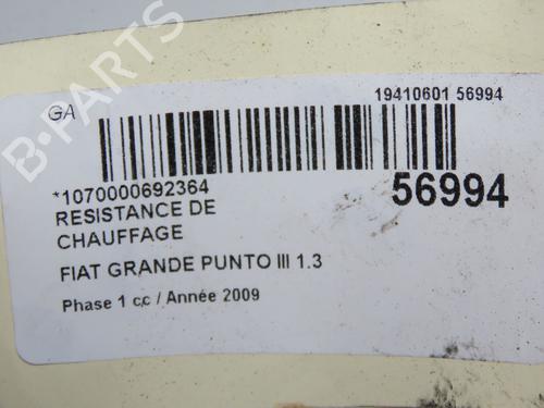 Used Heater resistor Heater resistor FIAT PUNTO EVO (199_) 1.3 D Multijet (69 hp) 33860601 33860601