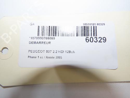 Starter PEUGEOT 807 (EB_) 2.2 HDi | BP39113569M8 - Image 4