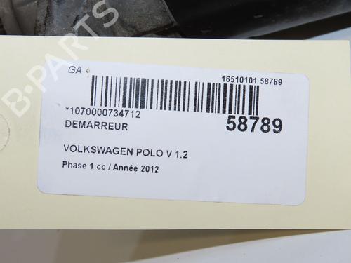 Motor arranque Motor arranque VW POLO V (6R1, 6C1) 1.2 (70 hp) 37455451 37455451