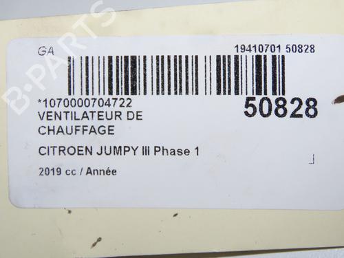Heater blower motor CITROËN JUMPY III Van (V_) 1.5 BlueHDi 120 | BP36283543M62  - Image 9