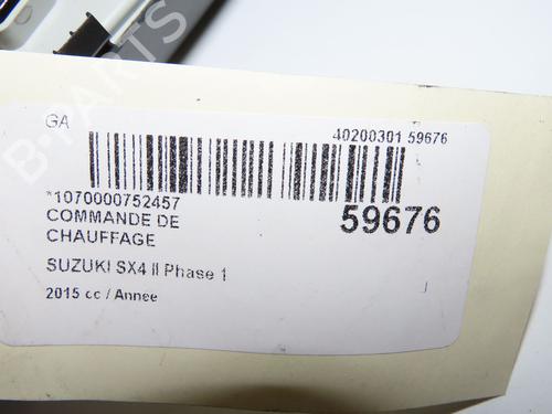 Climate control SUZUKI SX4 S-Cross (JY) 1.6 AllGrip (AKK 416) | BP39453447I5 - Image 3